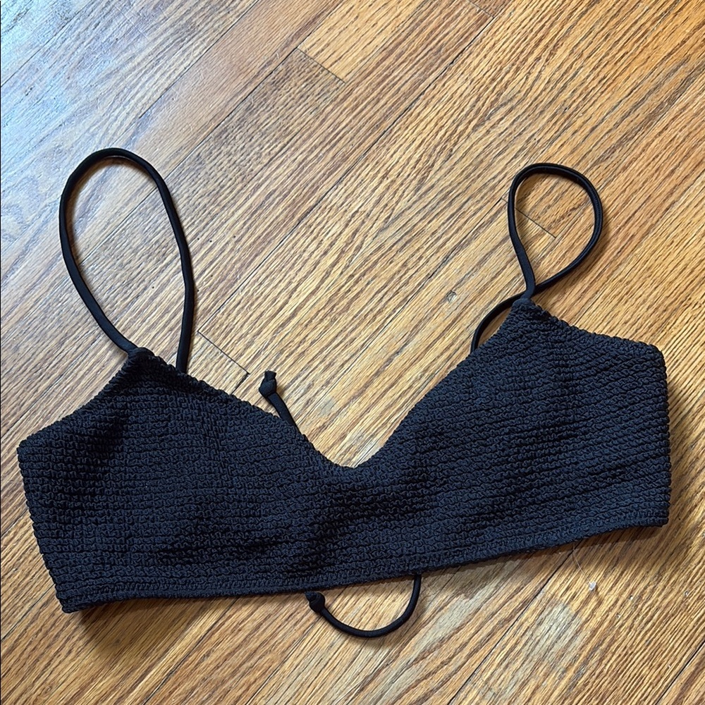 L.A. hearts Black Textured bikini top